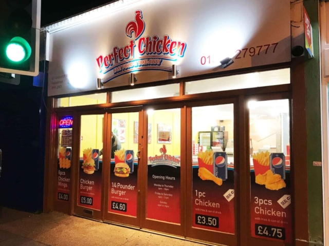 Shop Signs for Perfect Chicken in Colchester by All UK Signs