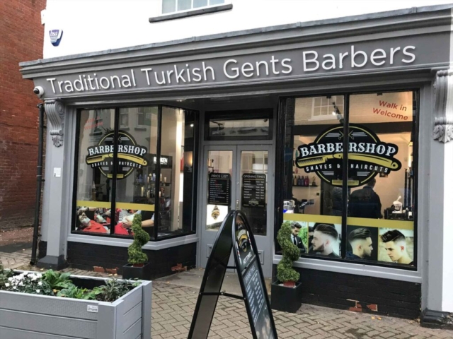 Shop Signs for Traditional Turkish Gents Barbers in Ipswich by All UK Signs