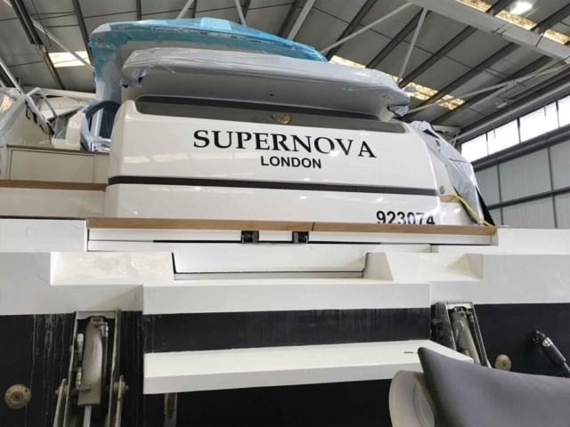 Cut-out Vinyl for Supernova Yacht in Ipswich by All UK Signs