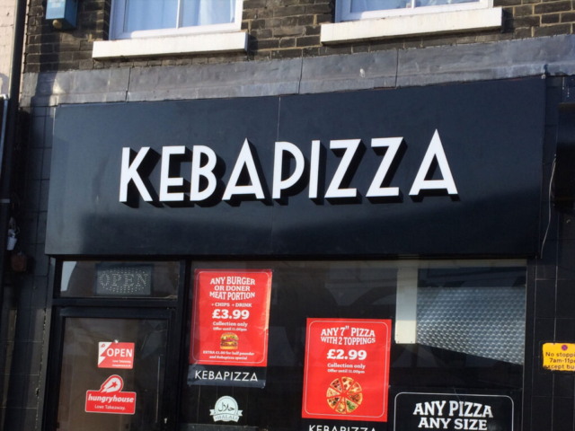Illuminated 3D Letters for KEBAPIZZA in Ipswich by All UK Signs