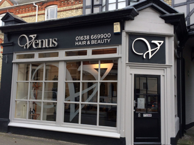 Illuminated 3D Letters for Venus in Stowmarket by All UK Signs