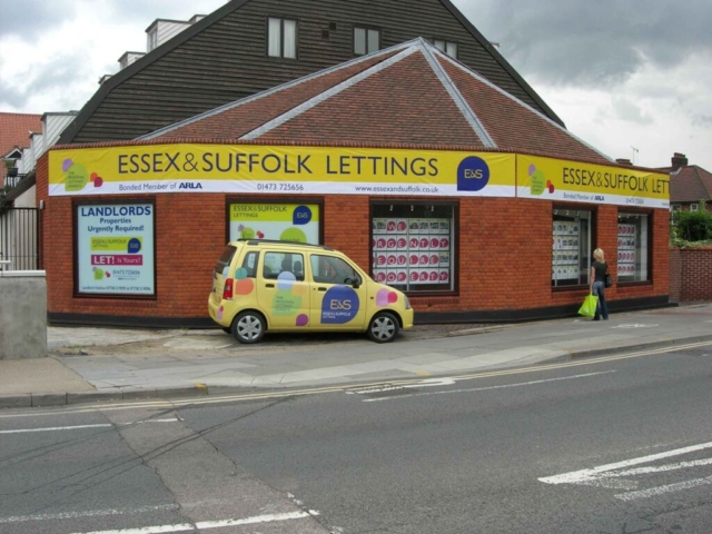 Banner for Essex & Suffolk Lettings in Ipswich by All UK Signs