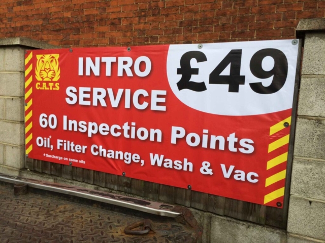 Banner for C.A.T.S in Ipswich by All UK Signs