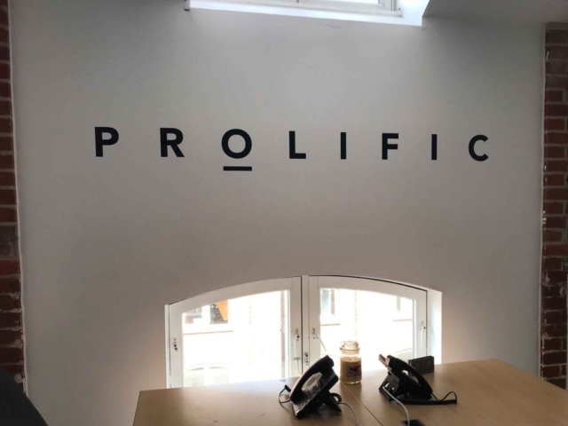 Cut-out Vinyl for Prolific in Ipswich by All UK Signs