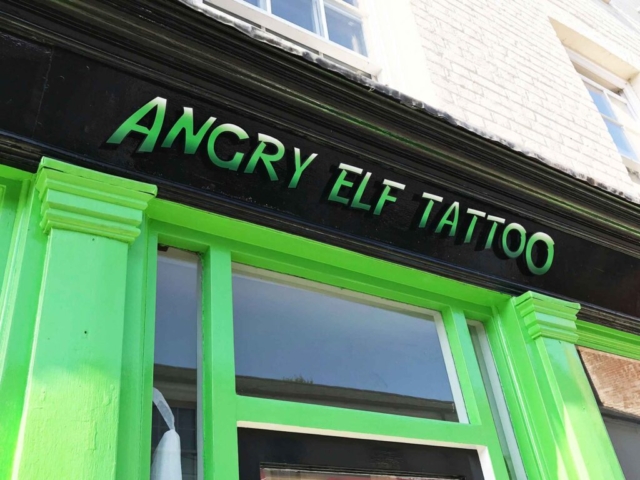 Acrylic Letters for Angry Elf Tattoo in Ipswich by All UK Signs