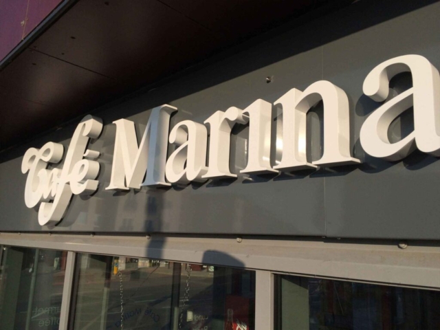 Acrylic Letters for Cafe Marina in Ipswich by All UK Signs