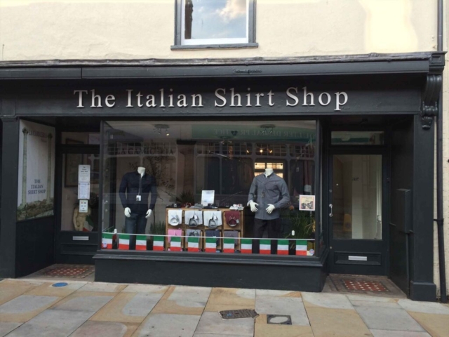 Shop Signs for Italian Shirt Shop in Ipswich by All UK Signs