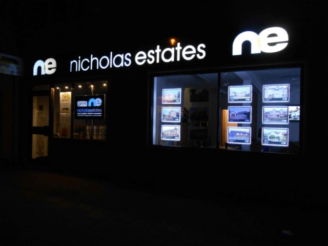 Illuminated Signs for Nicholas Estates in Ipswich by All UK Signs