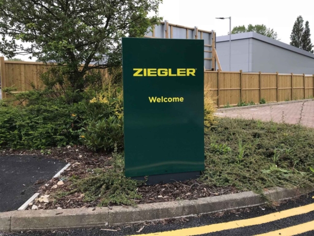 Totem Sign for Ziegler in Felixstowe by All UK Signs