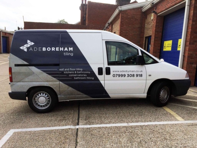 Vehicle Graphics for Adeboreham Tiling by All UK Signs