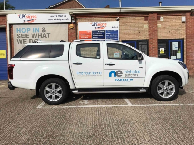 Vehicle Graphics for Nicholas Estates by All UK Signs