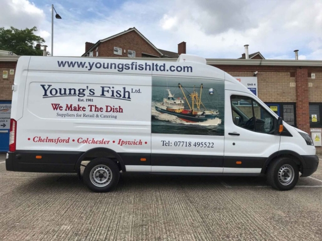 Vehicle Graphics for Young Fish by All UK Signs